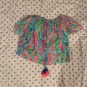 Off the shoulder Lilly Pulitzer top